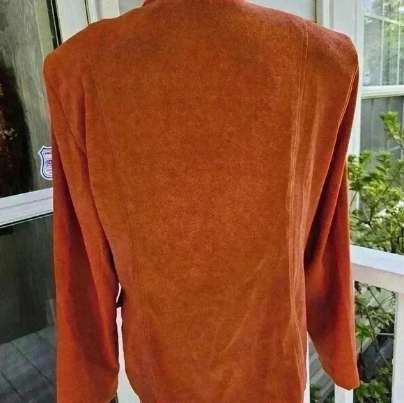 Sag harbor woman's burnt orange blazer size 8 - Picture 2 of 3